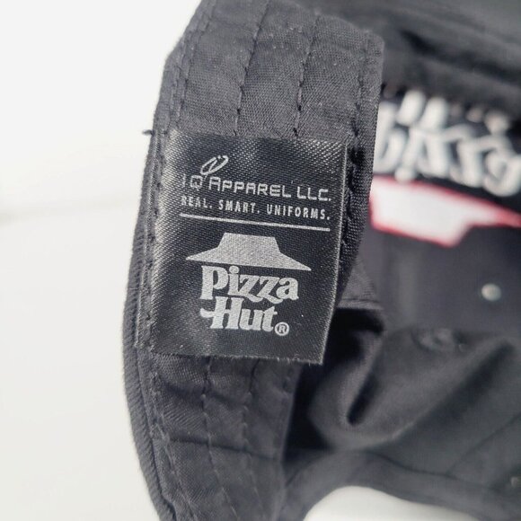 Pizza Hut Hat Cap Classic Retro Logo Black Adjustable Employee Uniform OSFM - Picture 7 of 9